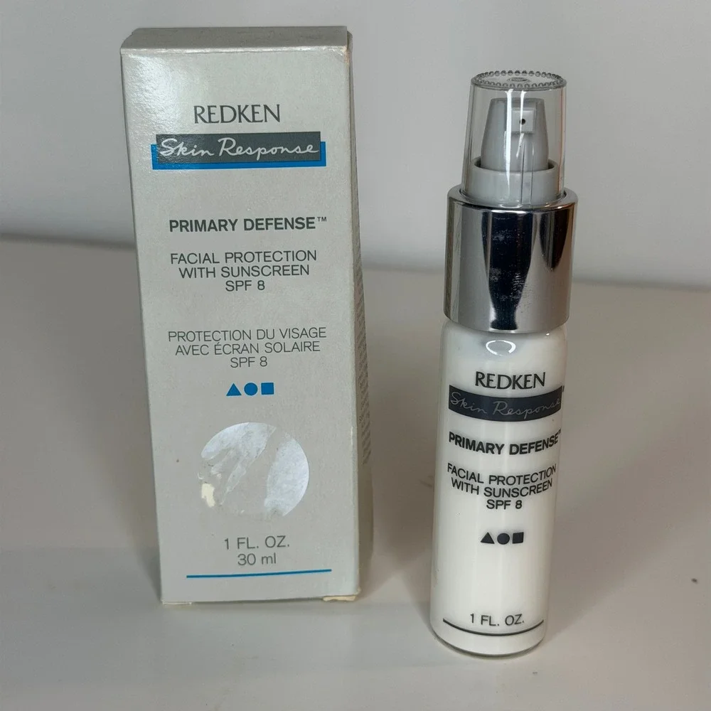 Redken Skin Response Primary Defense Facial Protection Sunscreen SPF 8 1oz New